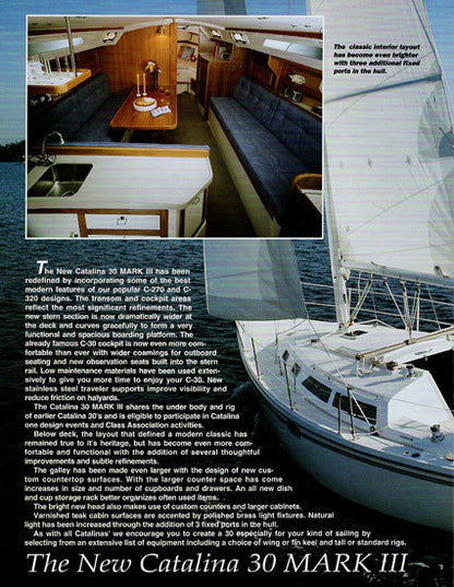 Catalina 30 Mark III Brochure