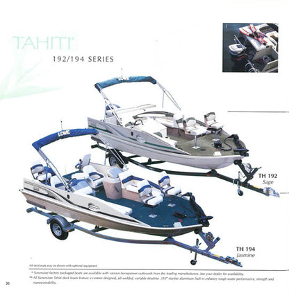 Lowe 2002 Suncruiser Pontoon & Deck Boat Brochure