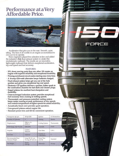 US Marine 1993 Force Outboard Brochure