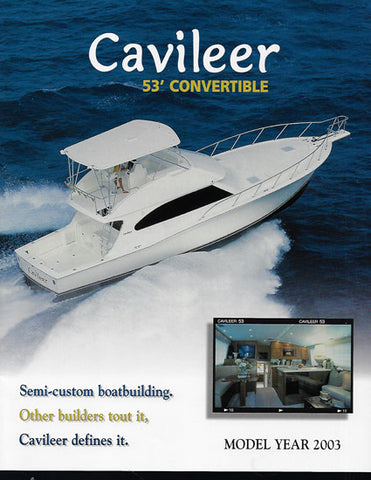 Cavileer 53 Specification Brochure