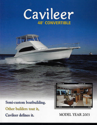 Cavileer 48 Specification Brochure