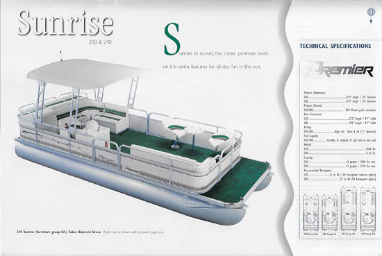 Premier 1998 Pontoon Brochure