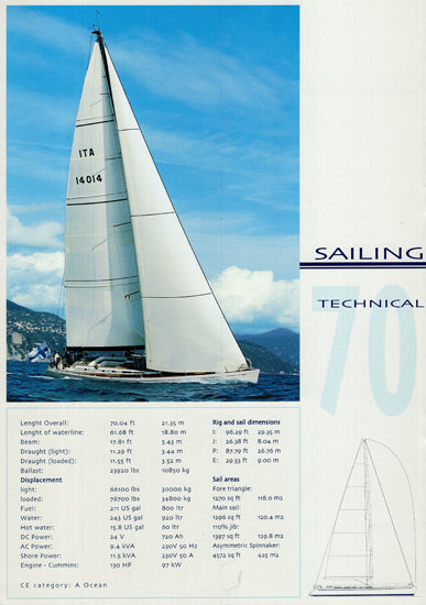 Nautor's Swan 70 Brochure