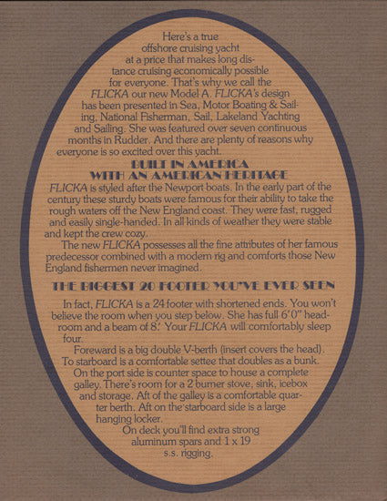 Pacific Seacraft Flicka 20 Brochure