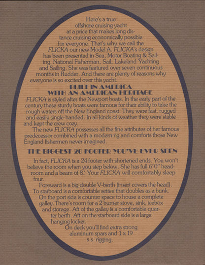 Pacific Seacraft Flicka 20 Brochure