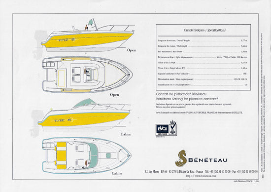 Beneteau Flyer 570 Series Brochure