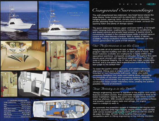 Viking 47 Convertible Brochure