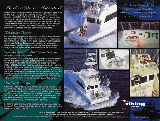 Viking 47 Convertible Brochure