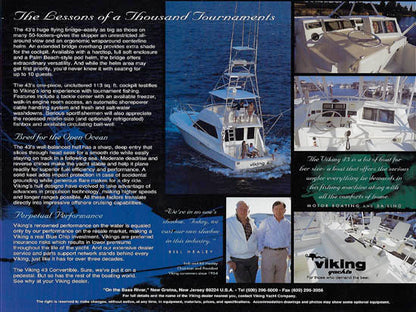 Viking 43 Convertible Brochure