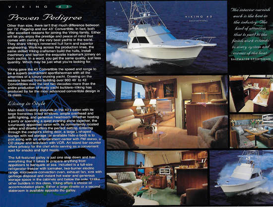 Viking 43 Convertible Brochure