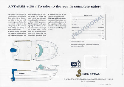 Beneteau Antares 4.50 Brochure