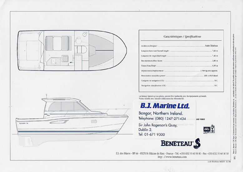 Beneteau Antares 760 Brochure