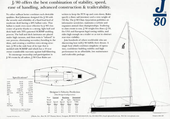 J/80 [26'] Brochure