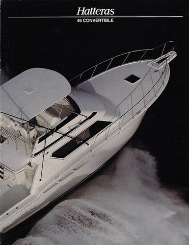 Hatteras 46 Convertible Brochure
