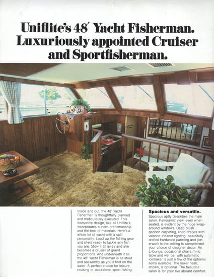 Uniflite 48 Yacht Fisherman Brochure