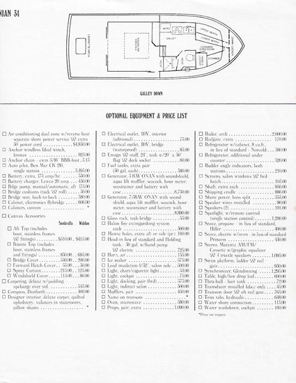 Wellcraft Californian 34 Specification Brochure