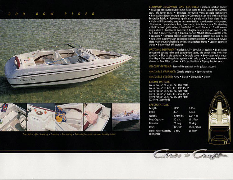Chris Craft 1999 Brochure