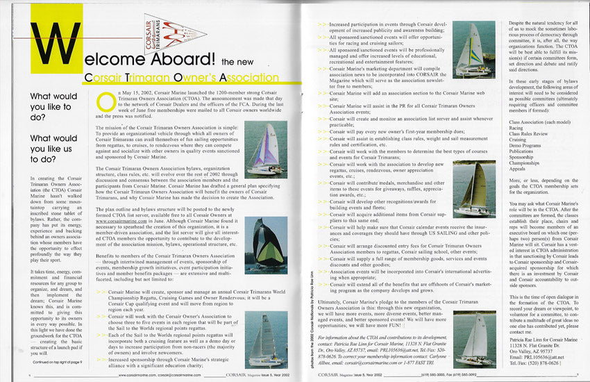 Corsair Tribune Newsletter Brochure