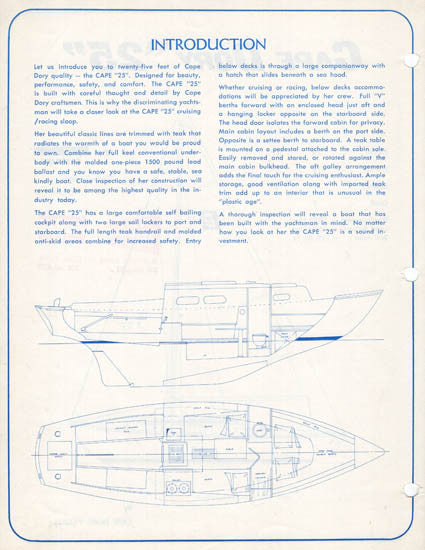 Cape Dory Cape 25 Brochure