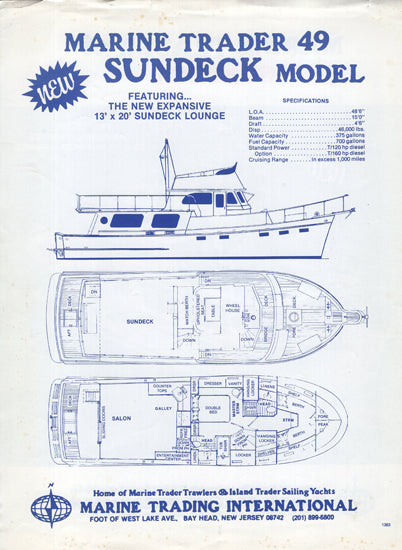 Marine Trader 49 Sundeck Brochure
