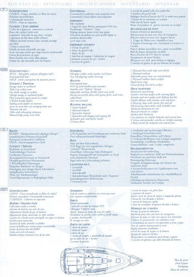 Jeanneau Sun Fast 32i Specification Brochure