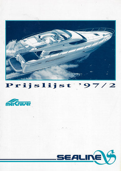 Sealine 1997 Price List - NL