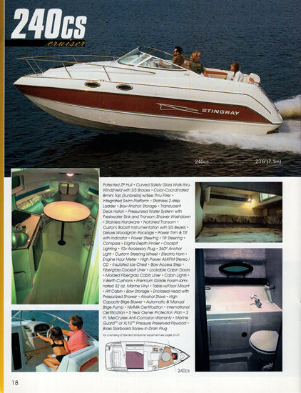 Stingray 1998 Brochure