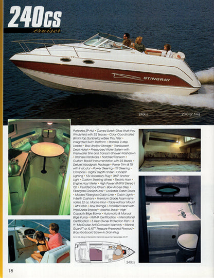 Stingray 1998 Brochure