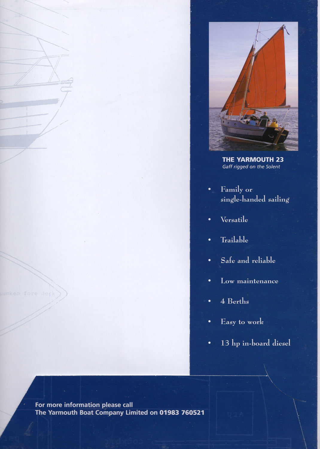 Yarmouth 23 Folder Brochure
