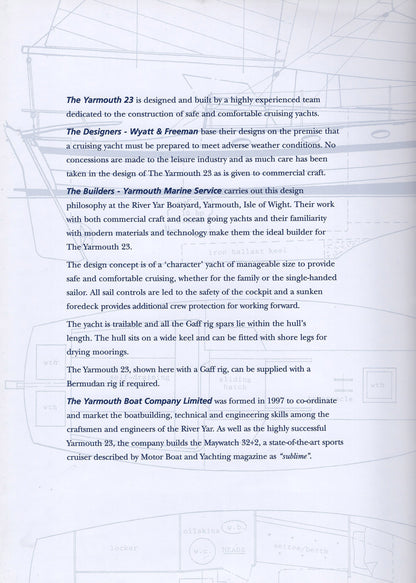 Yarmouth 23 Folder Brochure