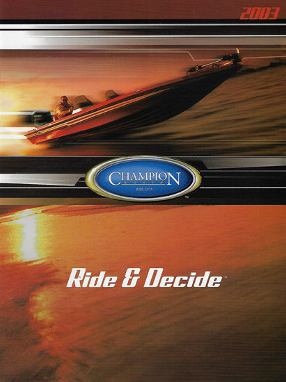 Champion 2003 Abbreviated Brochure