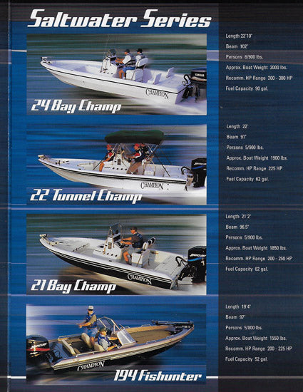 Champion 2003 Abbreviated Brochure