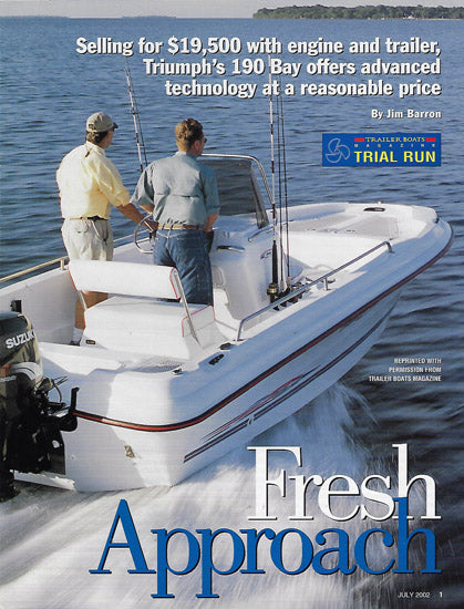 Triumph 190 Trailer Boats Magazine Reprint Brochure