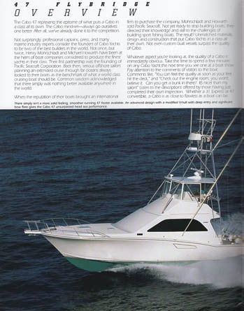 Cabo 47 Flybridge Brochure