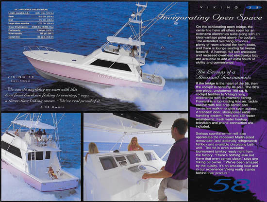 Viking 58 Convertible Brochure