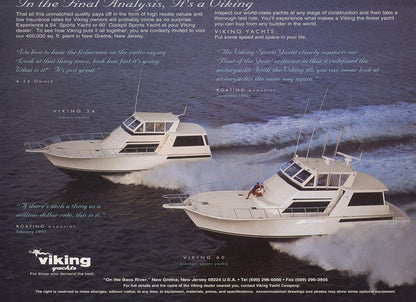 Viking 54 / 60 Motor Yacht / Cockpit Brochure