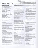 Tiara 5200 Salon Specification Brochure