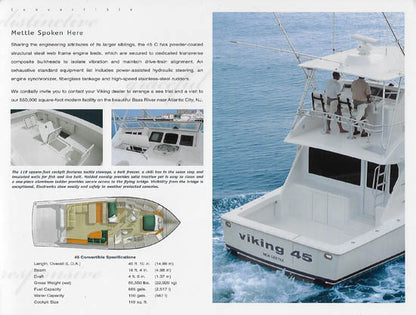 Viking 45 Convertible Brochure