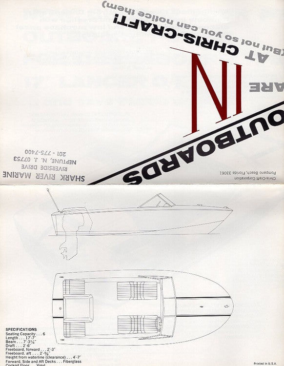 Chris Craft Lancer 17 O/I Brochure
