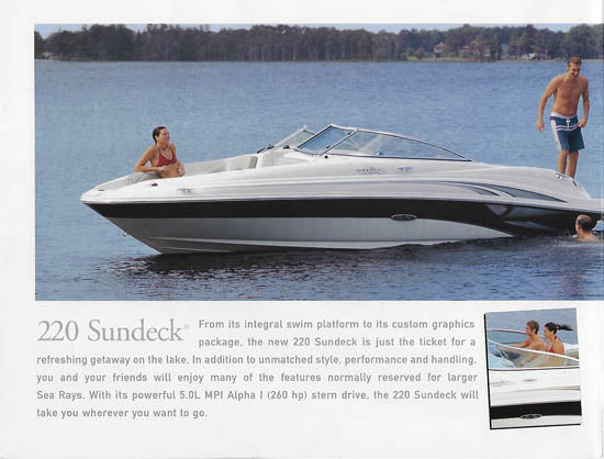 Sea Ray Sundeck 220 Brochure