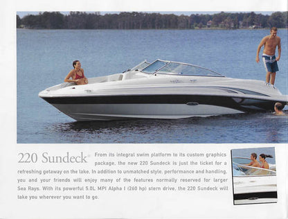 Sea Ray Sundeck 220 Brochure