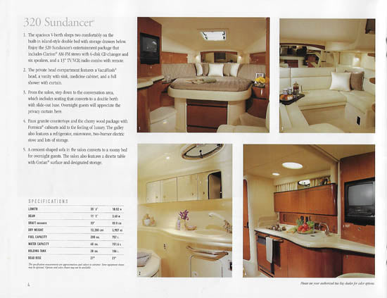 Sea Ray Sundancer 320 Brochure