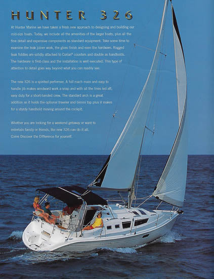 Hunter 306, 326 & 356 Brochure