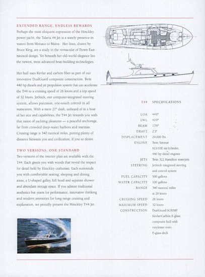 Hinckley 2003 Power Brochure
