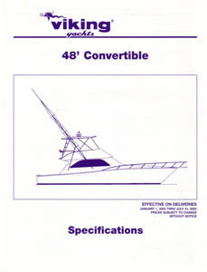 Viking 48 Convertible Specification Brochure