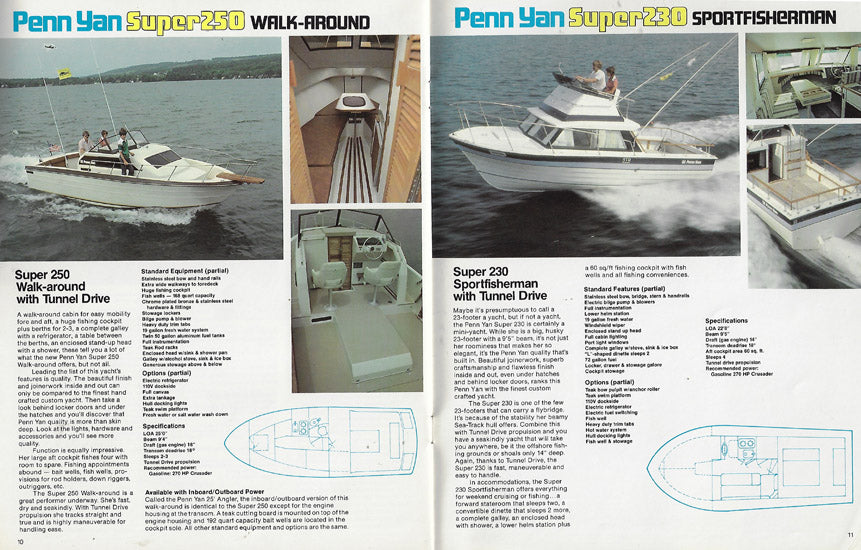 Penn Yan 1983 Yachts Brochure – SailInfo I boatbrochure.com