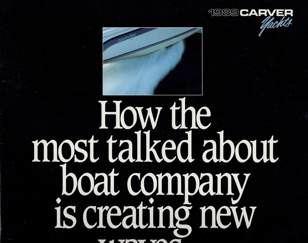 Carver 1989 Brochure