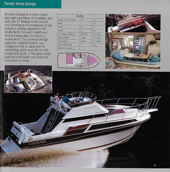 Carver 1990 Oversize Brochure
