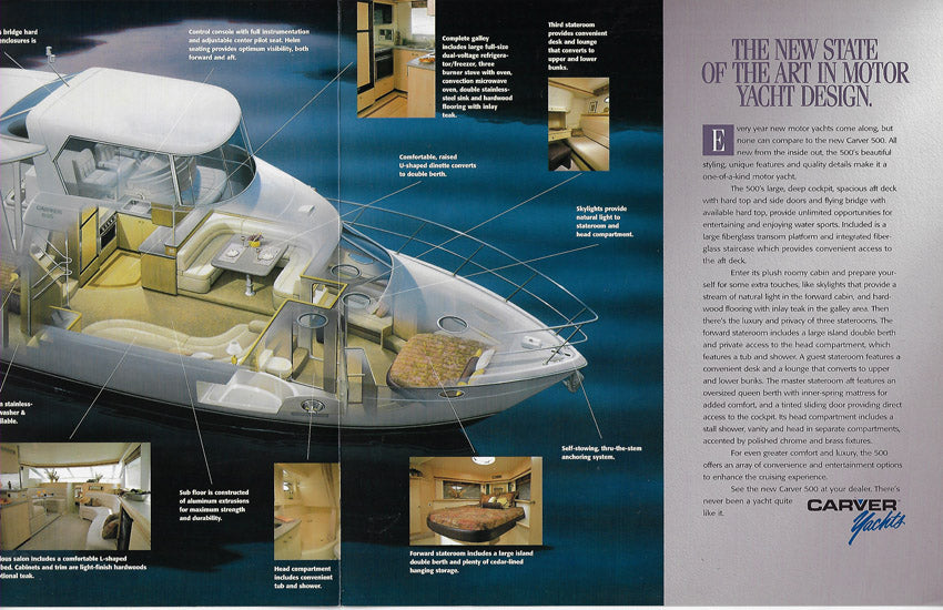 Carver 500 Cockpit Motor Yacht Brochure