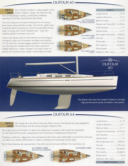 Dufour 2003 Brochure